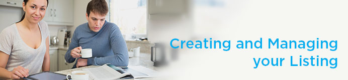 Creating and Managing Your Listing